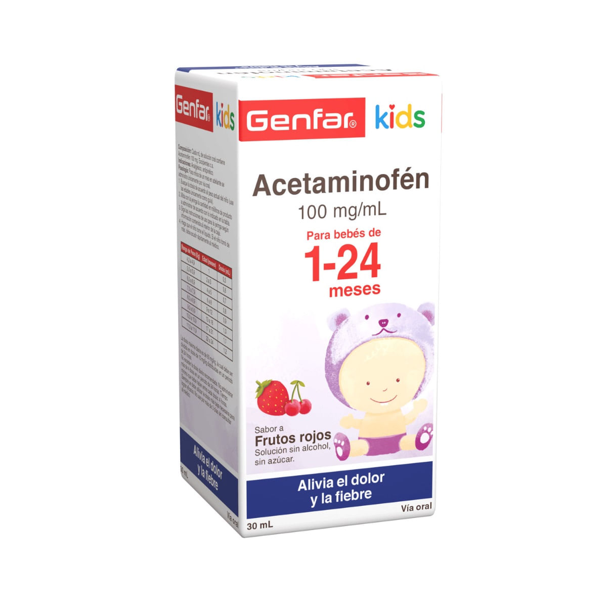 Kids Acetaminofen 100 mg / ml Solución Oral